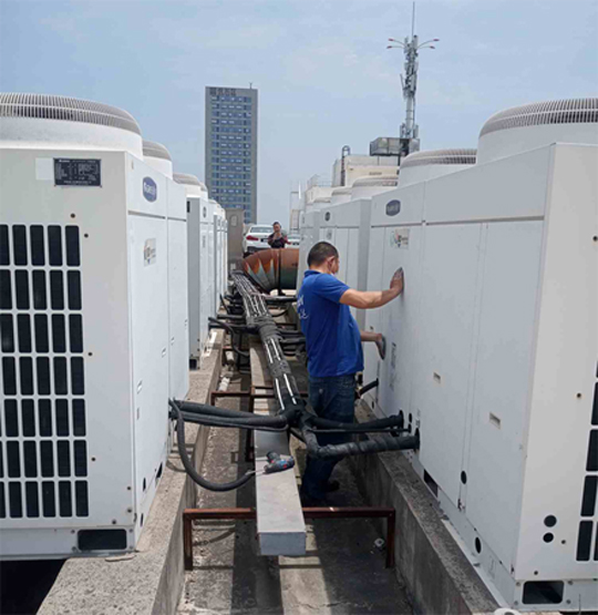 山阳中央空调制热和不制冷系统维修方法